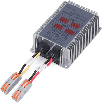 Solar Batterij Controller - MPPT Laadregelaar - Energiebeheer Zonnepanelen - Instelbare Output 24-85V - 300W - Grijs