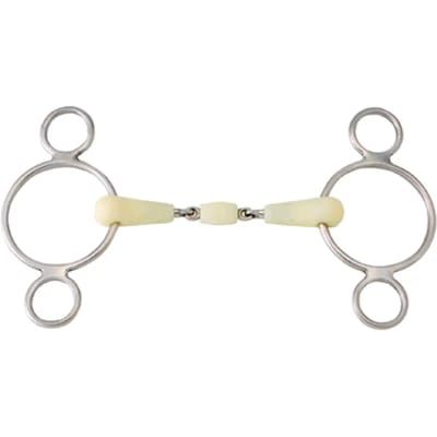 Mors persoon met 3 dubbele breukringen voor paard Happy Mouth