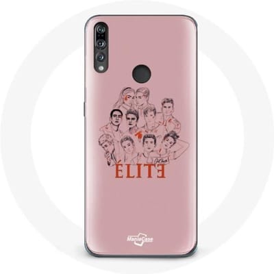 Coque - Huawei - P30 Lite Elite - Souple - Rose - Affiche personnages Fanart Logo