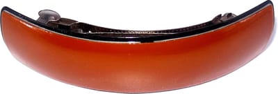 Patentspeld bruin met zwarte rand