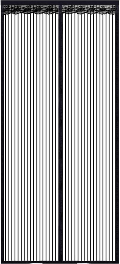 Magnetische Gaasdeur, Zelfsluitend For Zomerkeuken, Woonkamer, Slaapkamer, Streepcodering, Toegangsdeuren, Schuifdeur, Hordeur, Scheidingswand(70X200cm)