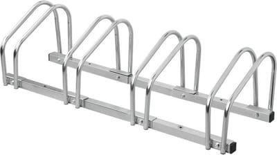 ProPlus Fietsenrek - 44.6 x 41.9 x 32 cm - Fietsenstandaard voor 4 Fietsen - Fietsenstalling - Bevestiging Vloer- en Wandmontage - Hoogwaardig Gegalvaniseerd Staal - 6 voorgeboorde bevestigingsgaten - Eenvoudige montage