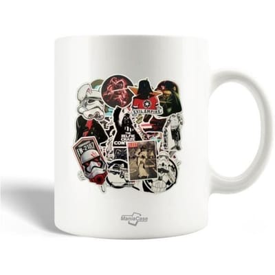 Mug en Céramique - MANIACASE - Star Wars - 30cl - Compatible Lave-Vaisselle - Blanc