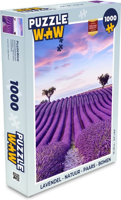 Puzzel Lavendel - Natuur - Paars - Bomen - Bloemen - Legpuzzel - Puzzel 1000 stukjes volwassenen