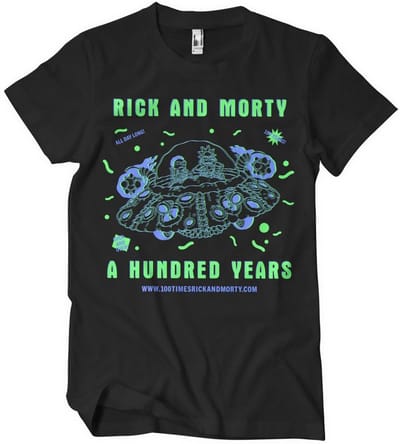Rick and Morty A Hundred Years -T-shirt met grote print WB-1-RM004-H72-17