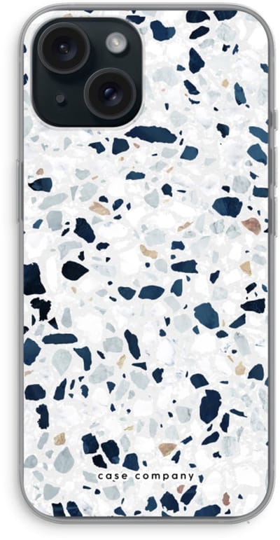 Case Company® - Hoesje geschikt voor iPhone 15 hoesje - Terrazzo N°1 - Soft Cover Telefoonhoesje - Bescherming aan alle Kanten en Schermrand