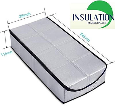 Isolatiedekking voor Zolderdeur - 25" x 54" x 11" - R-15 - Zuiver Aluminium