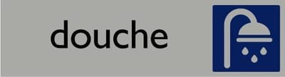 Informatiebord | Douche | 165 x 44 mm