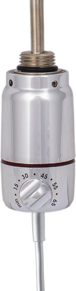 Radiatorconnect elektrisch verwarmingselement GT Chrome met elektronische thermostaat 150 Watt.