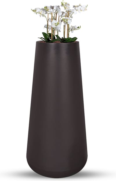 Kunstplant Phalaenopsis mini wit in Lucas H130 cm