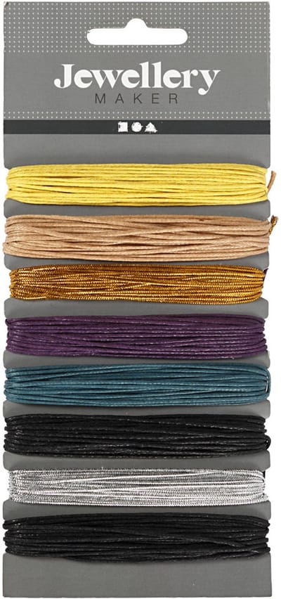 Katoenkoord, dikte 1 mm, diverse kleuren, 8x5 m/ 1 doos