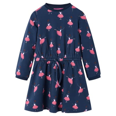 vidaXL - Kinderjurk - 116 - marineblauw