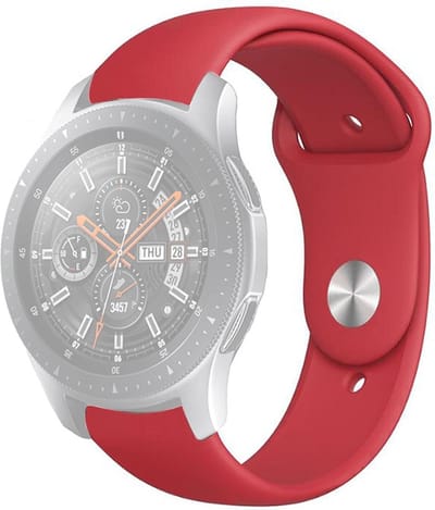Siliconen bandje - geschikt voor Garmin Venu (2 Plus) / Venu SQ (2) / Vivomove (Style - Sport) / Vivoactive 3 / 5 / 6 / Forerunner 55 / 165 / 245 / 645 / 570 - 42mm - rood