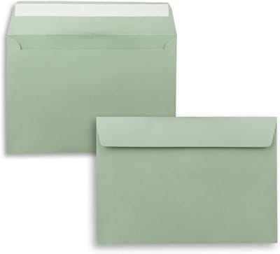 150x Groene Eucalyptus DIN C5 Enveloppen 16,2 x 22,9 cm Zelfklevend voor Uitnodigingen en Kaarten