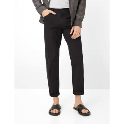 BRAX Heren Chino Broek regular/straight Zwart 36W / 36L Volwassenen