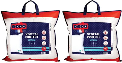 Vente-unique Set van 2 DODO anti-huisstofmijt kussens - 60 x 60 cm - VEGETAL PROTECT