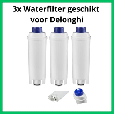 3 Ecam Waterfilters voor uw Delonghi koffiemachine / DLSC002