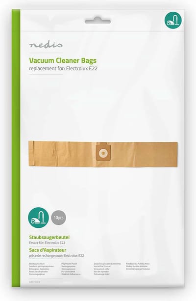 Nedis Stofzuigerzak - 10 Stuks - Papier - Meest verkocht voor: Electrolux - Bruin