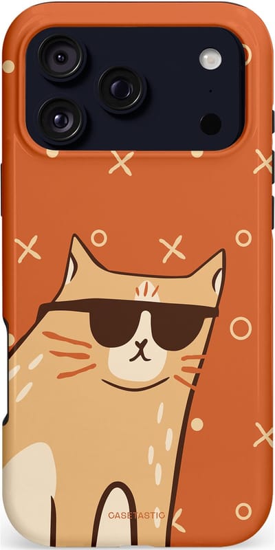 Casetastic hoesje geschikt voor Apple iPhone 17 Pro Max - MagSafe - Dubbellaagse bescherming - CoolCat - Fashion Case - Terracotta Crème