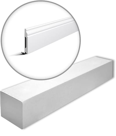 NMC FB2-box WALLSTYL Noel Marquet 1 doos 10 stukken Plint tijdeloos klassieke stijl wit | 20 m