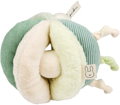 Nattou Lapidou Grijpbal - Sensorisch Speelgoed - 17 cm - Lindegroen