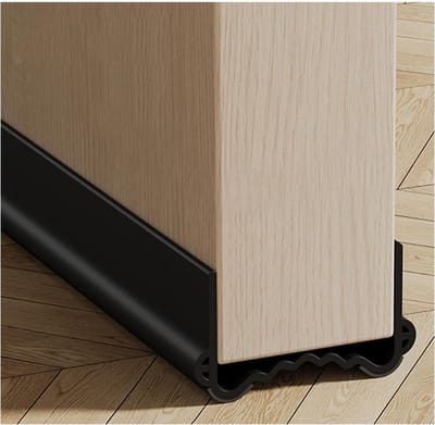 Deur Tochtstrip - Tochtstopper Deur - Tocht Buiten Houden - Dubbele Geluidsisolatie - 100 cm - Zwart