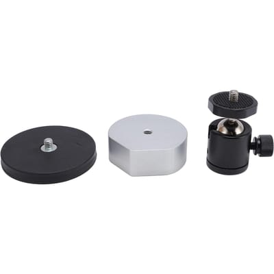 Satelliet Auto Dak Magnetische Montagebeugel Aluminiumlegering Hoek Verstelbare Satellietmontage voor Auto's zilver
