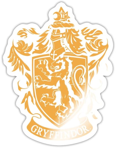 Harry Potter Griffoendor Afdelingswapen Sticker maat S (10 x 10 cm)