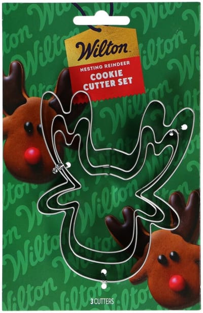 Wilton Nesting Koekjesuitsteker - Rendier - Set/3 - Uitsteekvormpjes - Koekjes Vorm
