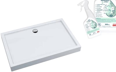Schedpol Kronos PLUS - Rechthoekige Douchebak - 120x90x14 - Antibacteriële Coating - Easy to Clean