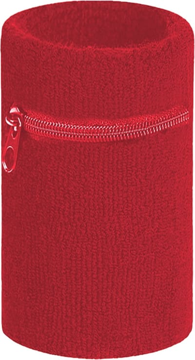 Arowell Premium Polszweetbandjes met Portemonnee en Rits – Rood – 12 x 8 cm – 1 stuks