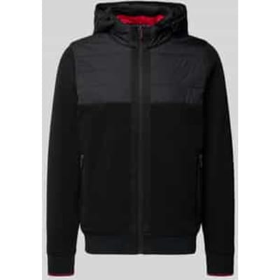 Regular fit sweatjack met gevoerde opstaande kraag