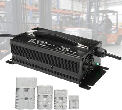Acculader - Heftrucklader - Voertuigen Opladen - Volautomatisch - 24V 30A - Zwart