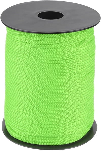 Gevlochten Touw - Nylon Touw Waslijn - Buitenactiviteiten - Uniforme Kleur - 100 meter - Fruitgroen