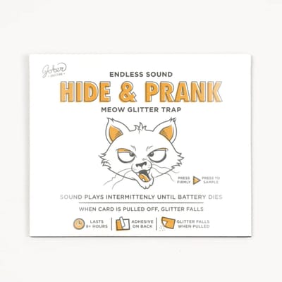 Miauw - Prank Kaart - Nonstop muziek & Glitters!
