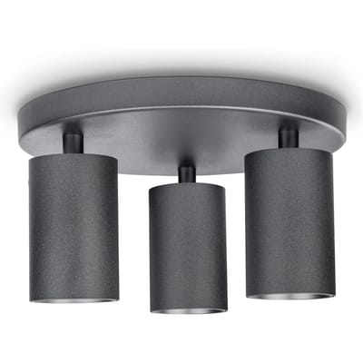 Wand- en plafondlamp Vito zwart