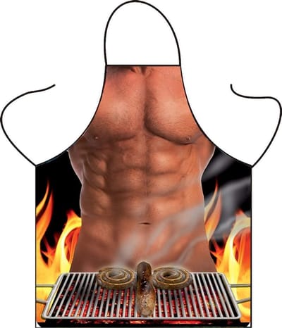 Grappig Waterdicht Schort voor Heren - Sexy BBQ en Keukenschort als Origineel Cadeau