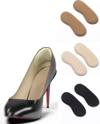 *** 4x Zelfklevende hielbescherming Beige pads - 2 Paar foam hielkussen - mulicolor - one size - van Heble® ***