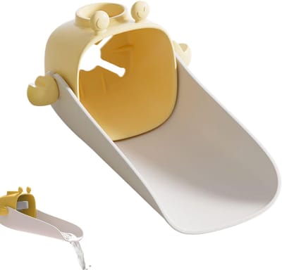 Kraanverlenger - Kinderaanpassing - Handen Wassen - Verstelbare Hoek - 13 cm - Geel