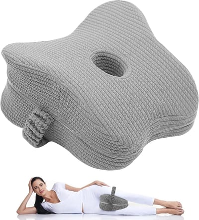 Kniekussen voor zijslapers - orthopedisch beenkussen, orthopedisch kniekussen, beenkussen van traagschuim, ergonomisch slaapkussen