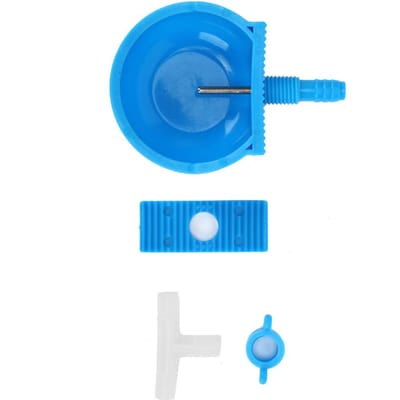 10 Ensembles Abreuvoir Lapin Bol Abreuvoir Alimentation Accessoires Fournitures Cage Ferme pour Animal Rongeur blue