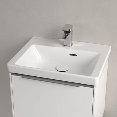 Villeroy & Boch Subway 3.0 wash hand basin 50 cm, for furniture mounting, with 1 tap hole, with overflow 4370FF01