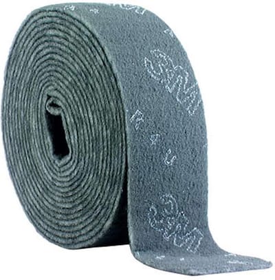 3M Scotch Brite slijpvlies ultra fine 125mm 10 meter CF-RL Grijs