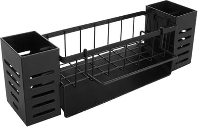Unyqoos ® Veelzijdige Spoelbak- en Keukenorganizer met Zelflegende Afvoerbak en Handige Spoeldoekhouder