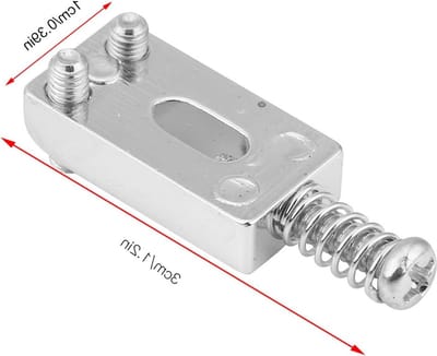 Dailygoody - Tremolo Zadelbrug - Vervangingsset voor Elektrische Gitaar - Zilver - Hoogte verstelbaar - Ideaal voor muzikanten - Inclusief sleute