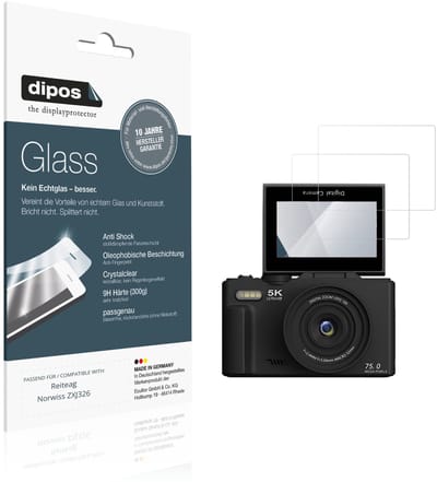 dipos – 2x Pantserfolie geschikt voor Reiteag Norwiss ZXJ326 | 9H Screenprotector