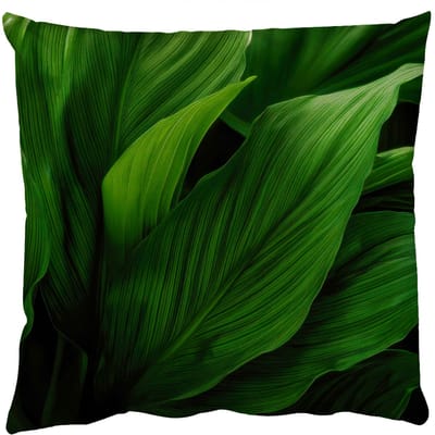 Sierkussens - Kussentjes Woonkamer - 50x50 cm - Bladeren - Schaduw - Groen - Textuur