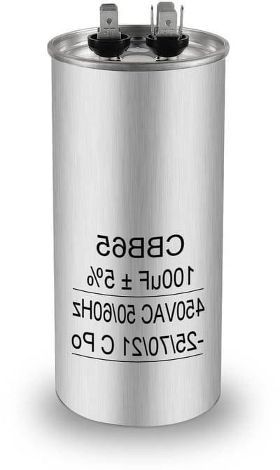 Motorcondensator CBB65 - Startcondensator Bedrijfscondensator - Motor Starten - Zelfherstellend - 100uF 450V - Aluminium