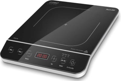 CASO Touch 2000 Enkel Inductiekookplaat – 2000W – Sensor Touch Bedienung – Timer – Oververhittingsbescherming – Zwart Glaskeramiek – Compact