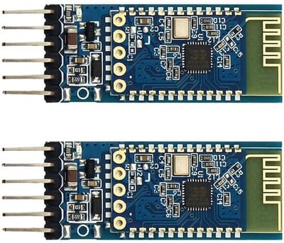 - Bluetooth-seriële module - 2 stuks - Compatibel met HC-05 en HC-06 - SPP-protocol - Draadloze verbinding - Voor projecten - Voor Arduino - Vo